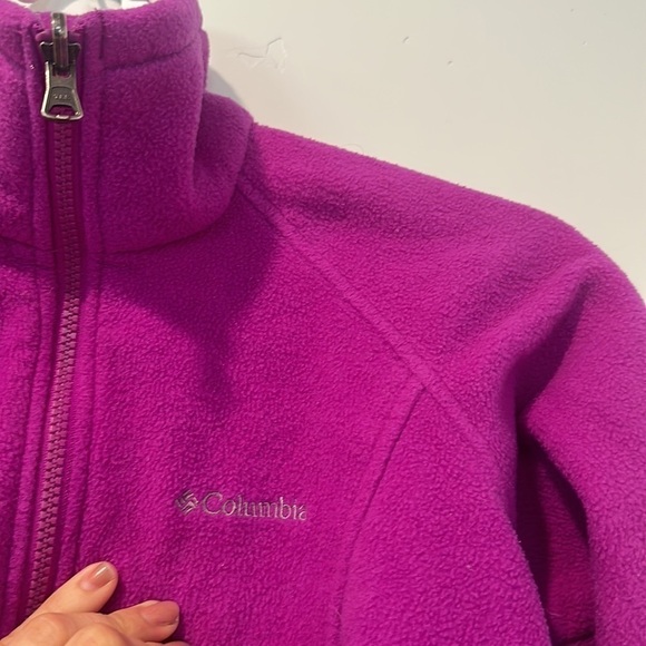 Columbia Jacket Small Fleece Long Sleeve Full Zip Pockets High Neck - Picture 2 of 3